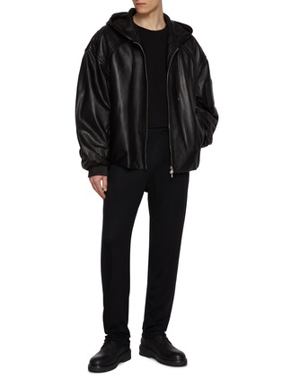 模特儿示范图 - 点击放大 - ATTACHMENT - Slim Fit Wool Lounge Pants