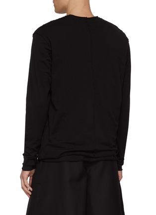背面 - 点击放大 - ATTACHMENT - Long Sleeve Layered Cotton Top