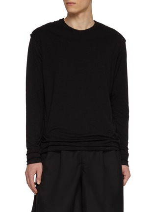 首图 - 点击放大 - ATTACHMENT - Long Sleeve Layered Cotton Top