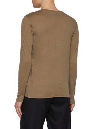 背面 - 点击放大 - ATTACHMENT - Long Sleeve Wool Jersey Top