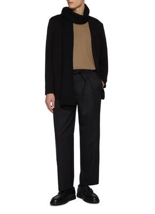 模特儿示范图 - 点击放大 - ATTACHMENT - Long Sleeve Wool Jersey Top