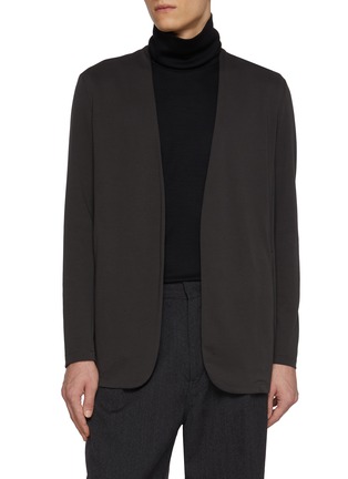 首图 - 点击放大 - ATTACHMENT - Collarless Double Faced Cotton Cardigan
