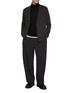 模特儿示范图 - 点击放大 - ATTACHMENT - Collarless Double Faced Cotton Cardigan
