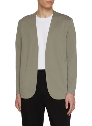 首图 - 点击放大 - ATTACHMENT - Collarless Double Faced Cotton Cardigan