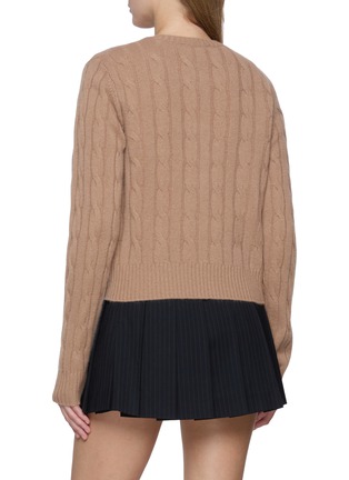 背面 - 点击放大 - SPORTY & RICH - 混羊绒麻花针织开衫