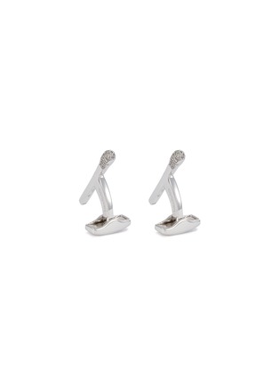 首图 - 点击放大 - TATEOSSIAN - Match Sterling Silver Diamond Pavé Cufflinks