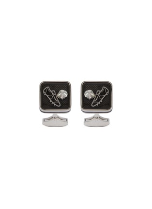 首图 - 点击放大 - TATEOSSIAN - Football Sports Ice Palladium Plated Enamel Cufflinks