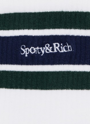 细节 - 点击放大 - SPORTY & RICH - Serif Logo Socks
