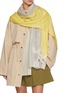 模特儿示范图 - 点击放大 - LANE’S - The New H Lace Panel Cashmere Silk Shawl