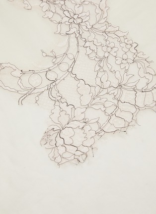 细节 - 点击放大 - LANE’S - The New H Lace Panel Wool Shawl