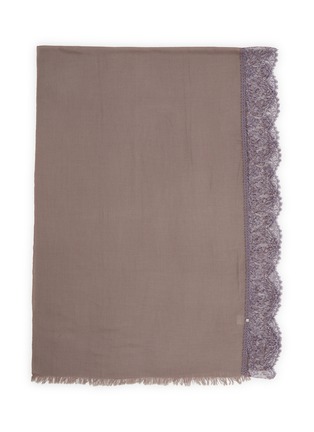 首图 - 点击放大 - LANE’S - The New H Lace Edge Cashmere Silk Shawl
