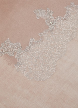 细节 - 点击放大 - LANE’S - The New H Lace Panel Cashmere Silk Shawl