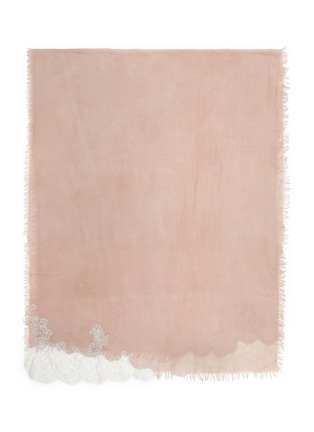 首图 - 点击放大 - LANE’S - The New H Lace Panel Cashmere Silk Shawl