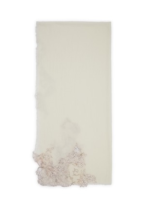 首图 - 点击放大 - LANE’S - The New H Floral Embroidered Wool Shawl
