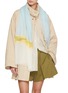 模特儿示范图 - 点击放大 - LANE’S - The New H Lace Panel Cashmere Shawl