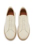 细节 - 点击放大 - ERMENEGILDO ZEGNA - Linen Canvas Men's Sneakers