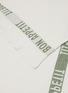细节 –点击放大 - CHARVET ÉDITIONS - Bon Appetit Linen Tea Towel — White/Khaki