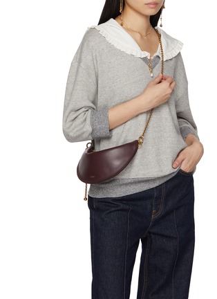 正面 -点击放大 - CHLOÉ - Mini Halfmoon Leather Shoulder Bag