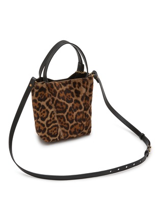 细节 - 点击放大 - CHLOÉ - Small Chloé Spin Leopard Print Shearling Tote Bag