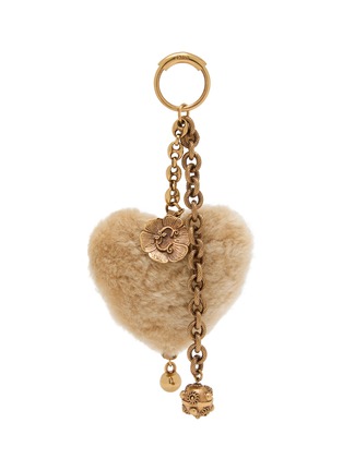 首图 - 点击放大 - CHLOÉ - Symbols Heart Shearling Brass Bag Charm