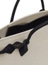 细节 - 点击放大 - ALAÏA - Canvas Leather Hand Tote Bag