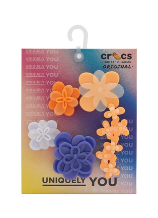 首图 - 点击放大 - CROCS - Blooming Ombre Floral Jibbitz Charm — Set Of 5