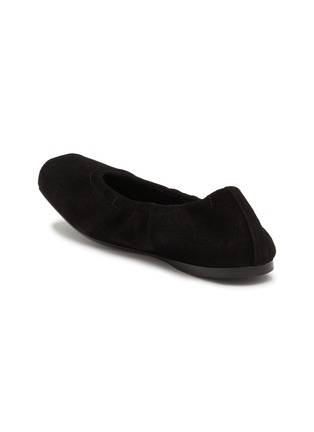  - ALAÏA - 方头麂皮芭蕾平底鞋