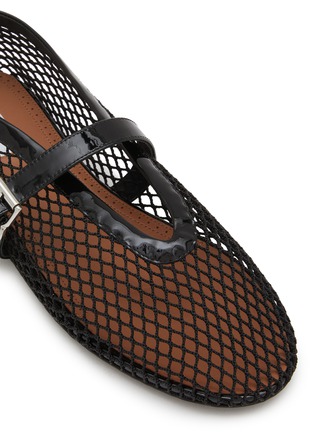细节 - 点击放大 - ALAÏA - La Ballerine Patent Mesh Mary Jane Flats