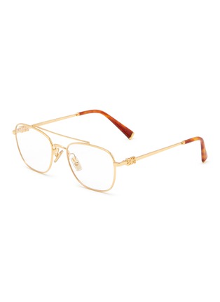 首图 - 点击放大 - MIU MIU - Miu Regard Metal Square Optical Glasses
