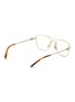 模特儿示范图 - 点击放大 - MIU MIU - Miu Regard Metal Square Optical Glasses