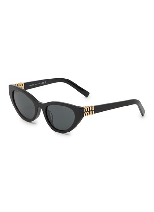 首图 - 点击放大 - MIU MIU - Signature Metal Butterfly Acetate Cat Eye Sunglasses
