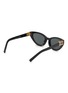 模特儿示范图 - 点击放大 - MIU MIU - Signature Metal Butterfly Acetate Cat Eye Sunglasses