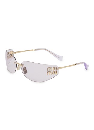 首图 - 点击放大 - MIU MIU - Metal Rectangle Sunglasses
