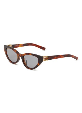 首图 - 点击放大 - MIU MIU - Signature Metal Butterfly Acetate Cat Eye Sunglasses