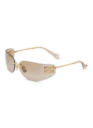 首图 - 点击放大 - MIU MIU - Metal Rectangle Sunglasses