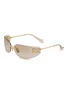 首图 - 点击放大 - MIU MIU - Metal Rectangle Sunglasses