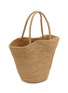 模特儿示范图 - 点击放大 - THE ROW - Emile Raffia Shopper Bag