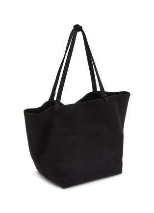 模特儿示范图 - 点击放大 - THE ROW - Park Tote Three Suede Shoulder Bag