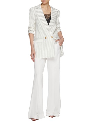 模特儿示范图 - 点击放大 - ALICE + OLIVIA - Dylan Wide Leg Pants