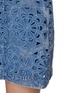  - ALICE + OLIVIA - Maryann Floral Cutout Denim Mini Dress