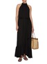 模特儿示范图 - 点击放大 - ALICE + OLIVIA - Jovie Gathered Ruffle High Low Dress