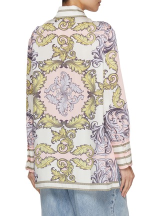 背面 - 点击放大 - ALICE + OLIVIA - Lane Oversized Button Down Long Sleeve Shirt