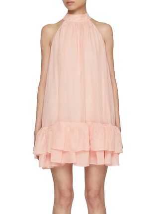 首图 - 点击放大 - ALICE + OLIVIA - Erna Sleeveless Halterneck Mini Dress