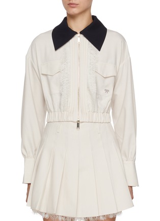 首图 - 点击放大 - SELF-PORTRAIT - Contrast Collar Jacket