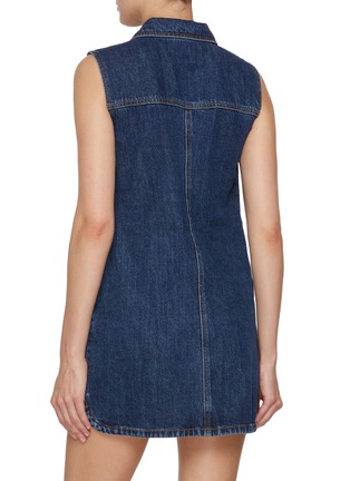背面 - 点击放大 - SELF-PORTRAIT - Sleeveless Dark Wash Mini Dress