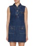 首图 - 点击放大 - SELF-PORTRAIT - Sleeveless Dark Wash Mini Dress