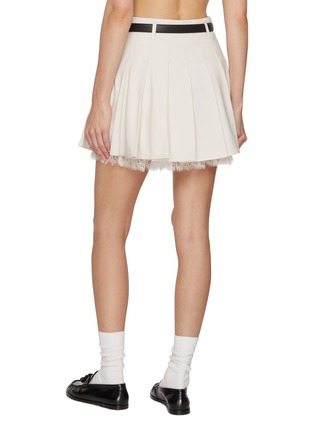 背面 - 点击放大 - SELF-PORTRAIT - Lace Trim Pleated Mini Skirt