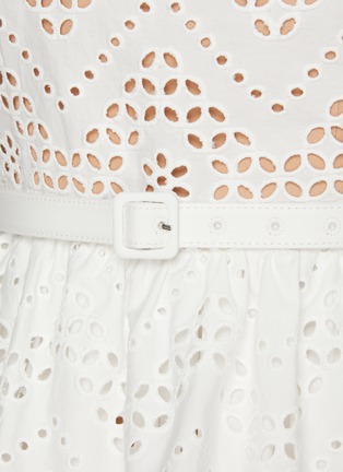  - SELF-PORTRAIT - Broderie Anglaise Cotton Mini Dress