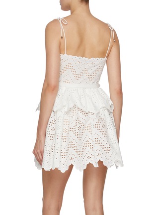 背面 - 点击放大 - SELF-PORTRAIT - Broderie Anglaise Cotton Mini Dress