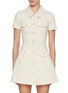 首图 - 点击放大 - SELF-PORTRAIT - Collared Light Wash Denim Mini Dress